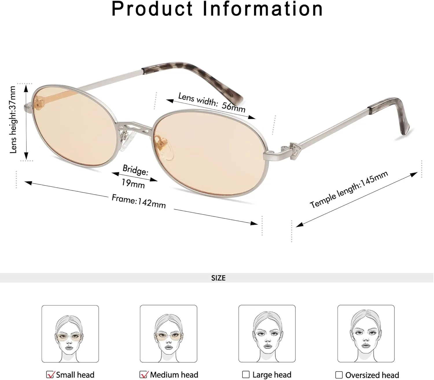 Retro Oval Sunglasses for Women Men Trendy Designer 90s Sun Glasses Classic Shades AP3662