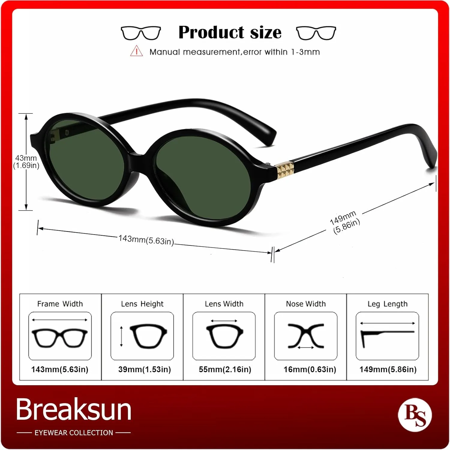 Retro Oval Sunglasses for Women Men Trendy Round Sunnies 90s Vintage Style