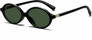 Retro Oval Sunglasses for Women Men Trendy Round Sunnies 90s Vintage Style