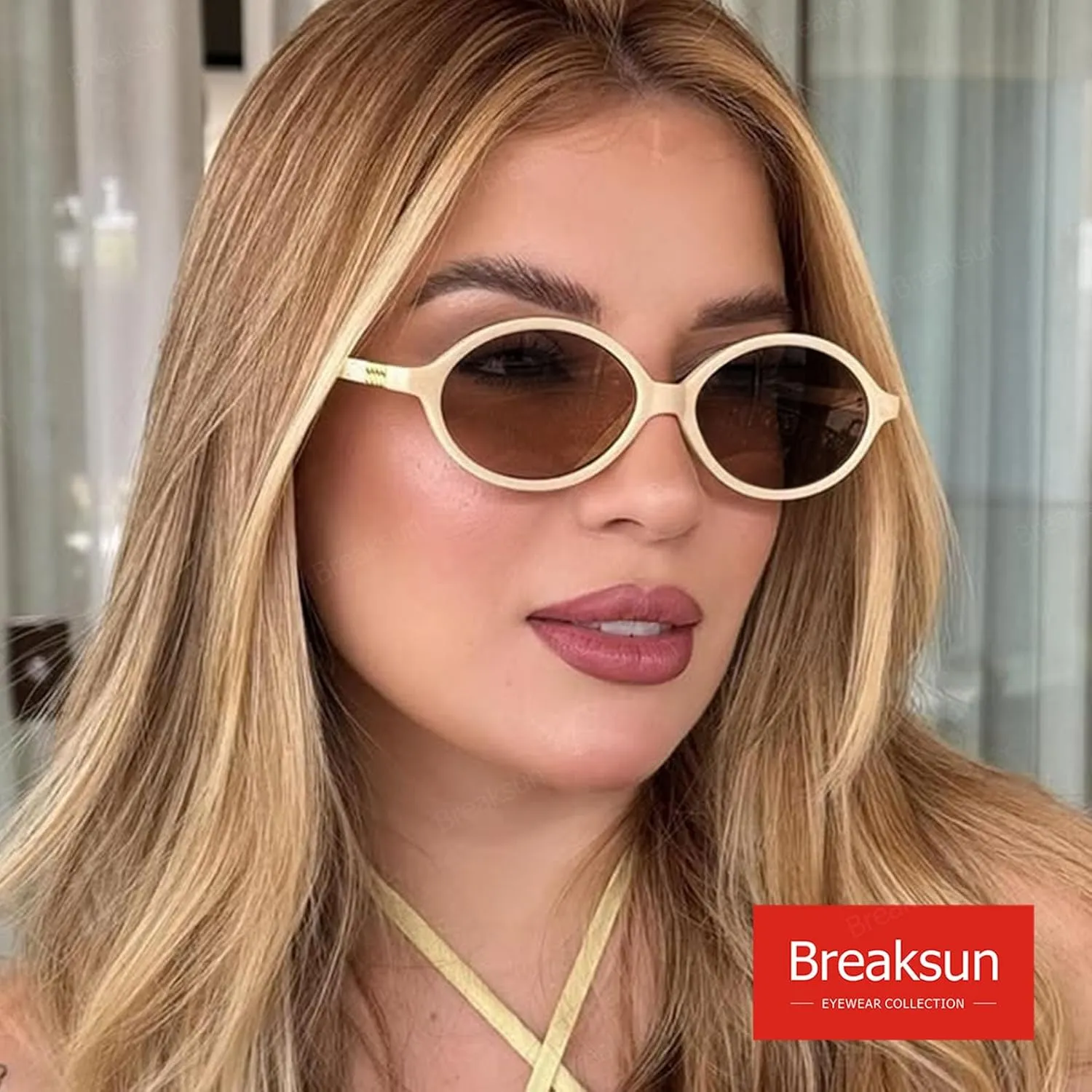 Retro Oval Sunglasses for Women Men Trendy Round Sunnies 90s Vintage Style