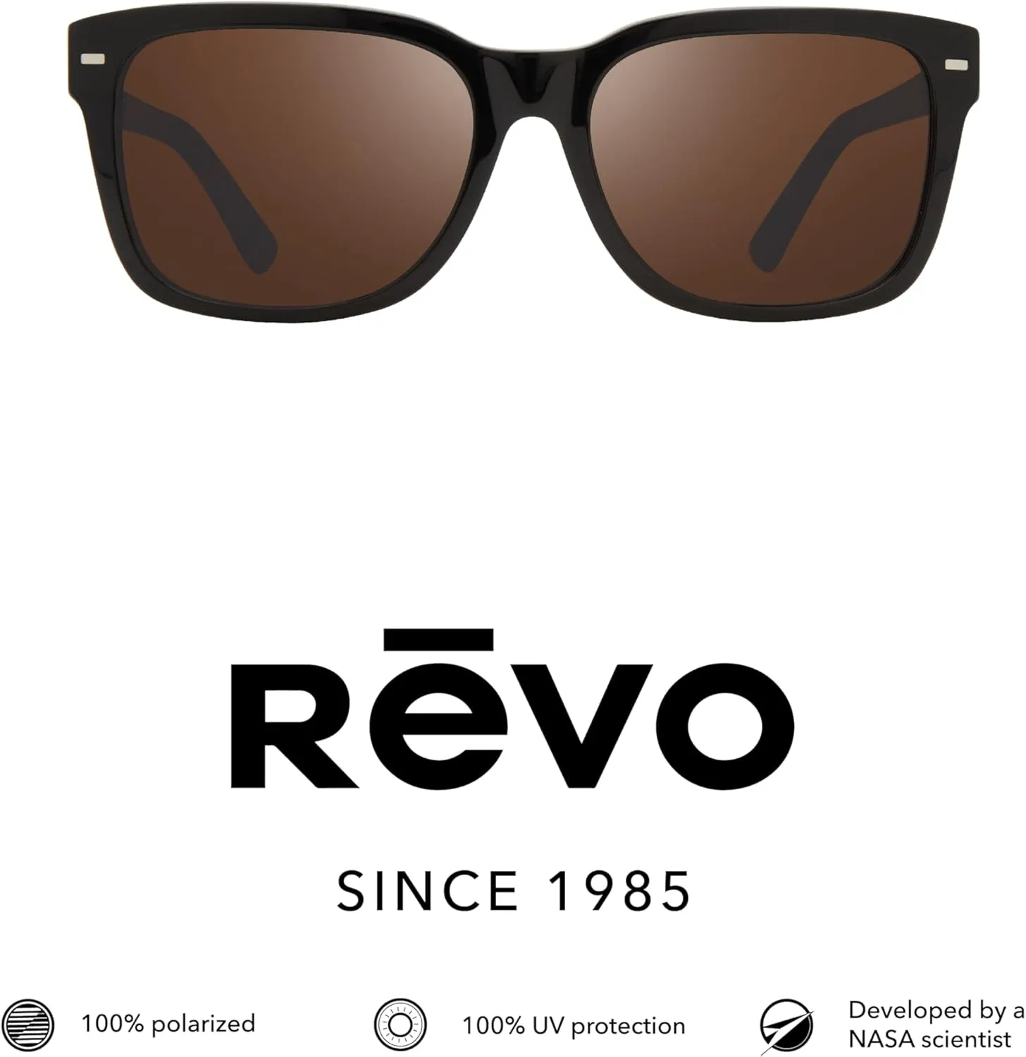 Revo Sunglasses Cobra: Polarized Crystal Glass Lens with Stainless Steel Round Frame