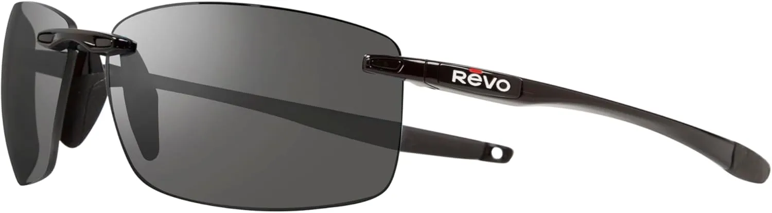 Revo Sunglasses Descend N: Polarized Lens with Rimless Rectangular Frame