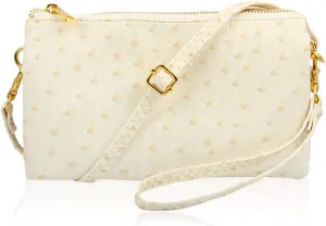 RIAH FASHION Convertible Vegan Leather Wallet Purse Clutch - Small Handbag Phone/Card Slots & Detachable Wristlet/Crossbody
