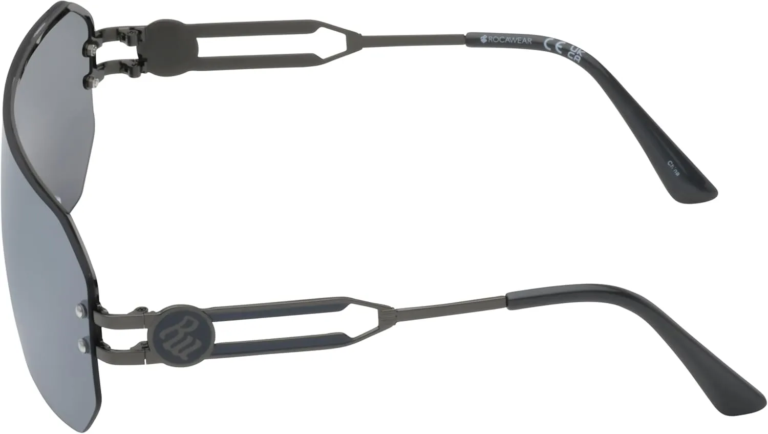 Rocawear Men's R1022 Rimless Metal Rectangular Sunglasses