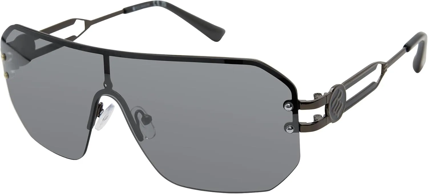 Rocawear Men's R1022 Rimless Metal Rectangular Sunglasses
