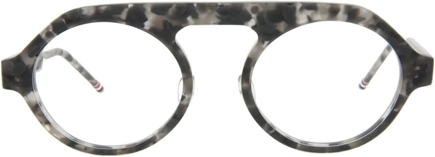Round/Oval Optical Frames Grey Tortoise Luxury Eyewear Made In Japan Acetate Frame Designer Fashion for Everyday Luxury