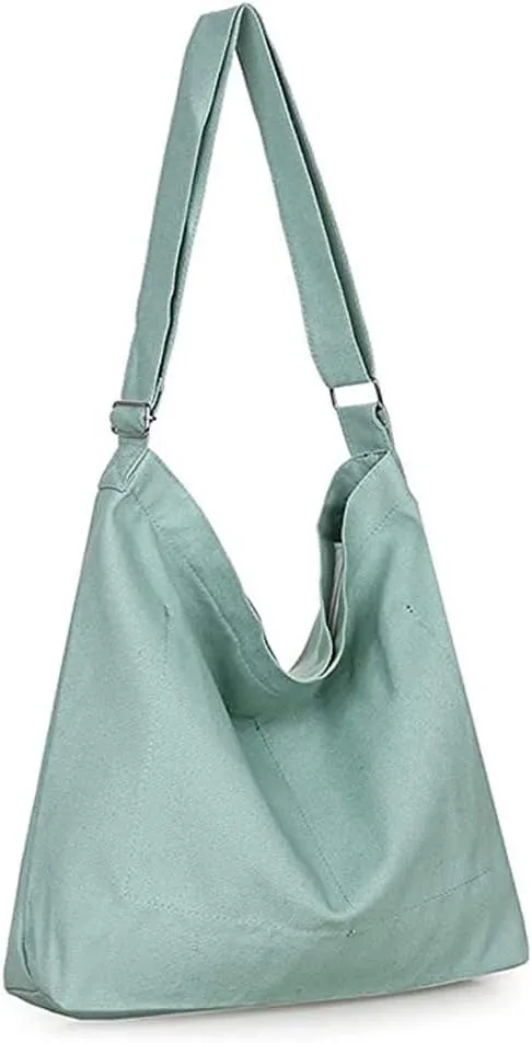 ROUROU Shoulder Bag for Women Casual Crossbody Bag Large Capacity Handbag Canvas Tote Bag Purse