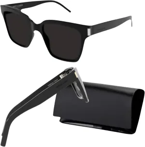 SAINT LAURENT SL 507 rectangular shape Sunglasses   Bundle with eSHADES Luxury Eyewear Kit