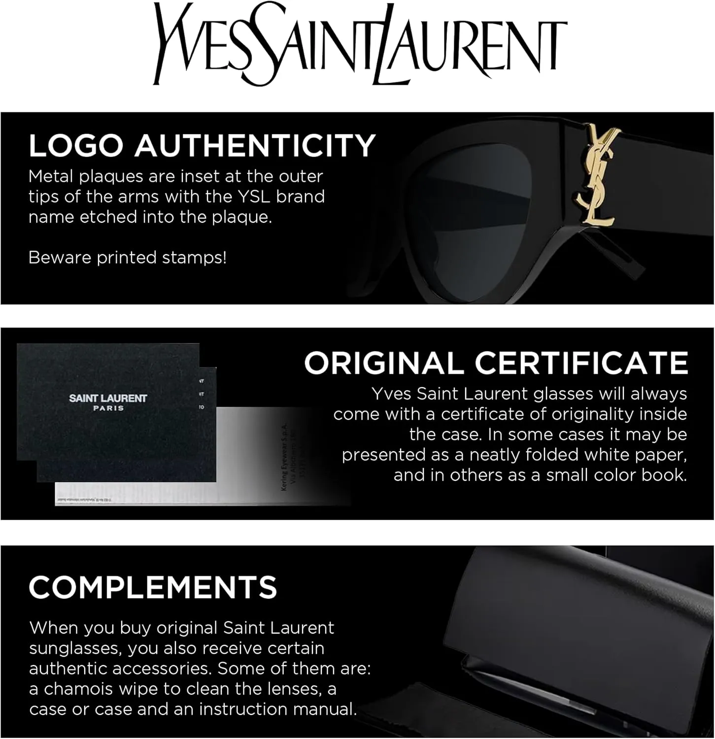 SAINT LAURENT SL M40 rectangular shape Sunglasses   Bundle with eSHADES Luxury Eyewear Kit
