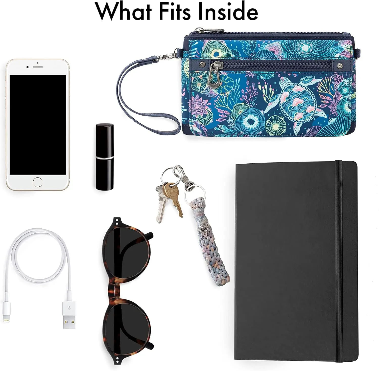 Sakroots Olympic Convertible Backpack in Eco Twill, Adjustable Strap, Sky In Bloom