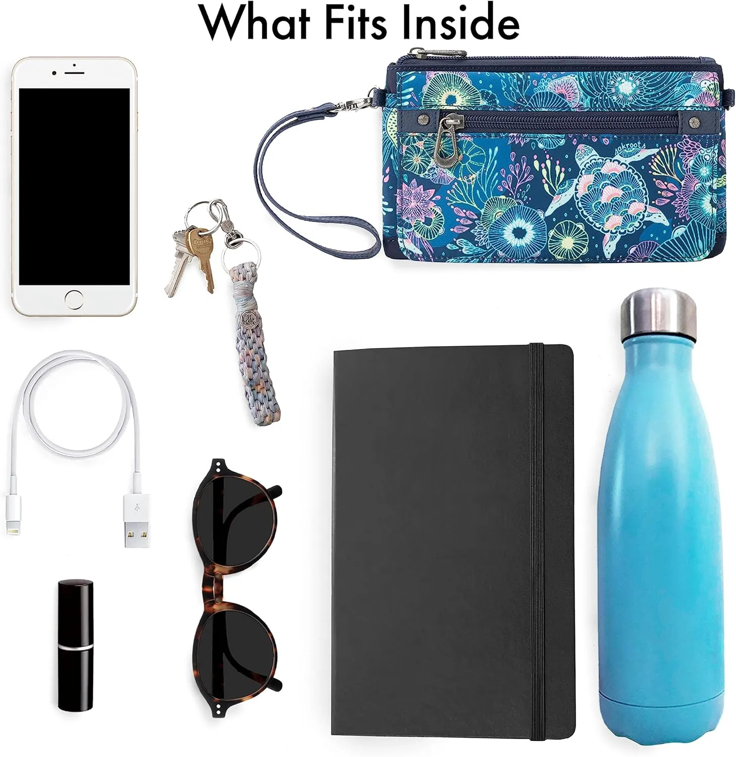 Sakroots On The Go Large Sling Backpack in Eco-Twill, Convertible Crossbody Bag, Midnight Seascape