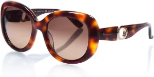 Salvatore Ferragamo Women's Gancino Sunglasses, Tortoise, One Size