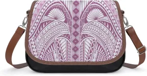 Samoa Island Tribe Design Women'S Bag Fashion Durable Polynesian Leather Crossbody Bag Custom Pattern
