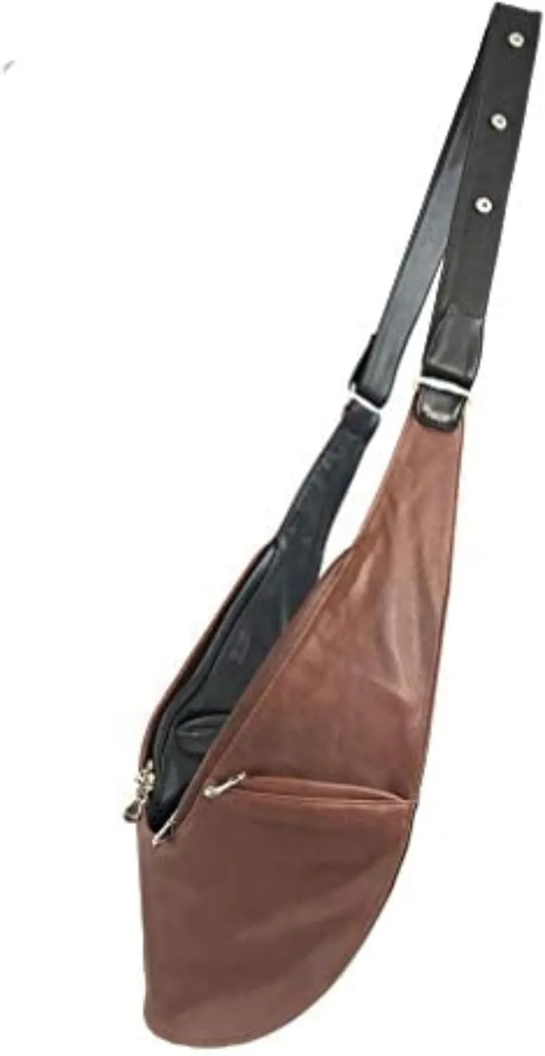 SASH Crossbody Bag - Genuine or Faux Leather Purse for Women - Travel Sling Bag with FRID-Protected Wallet