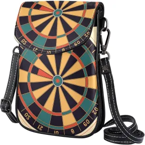 Satchel Bag Dart Board Purse Crossbody Leather Messenger Bag For Women