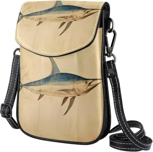 Satchel Bag Swordfish Purse Crossbody Leather Messenger Bag For Women