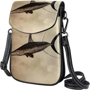 Satchel Bag Swordfish Purse Crossbody Leather Messenger Bag For Women