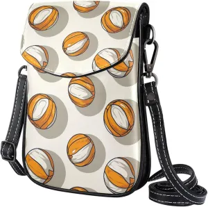 Satchel Bag Volleyball Patterns Purse Crossbody Leather Messenger Bag For Women