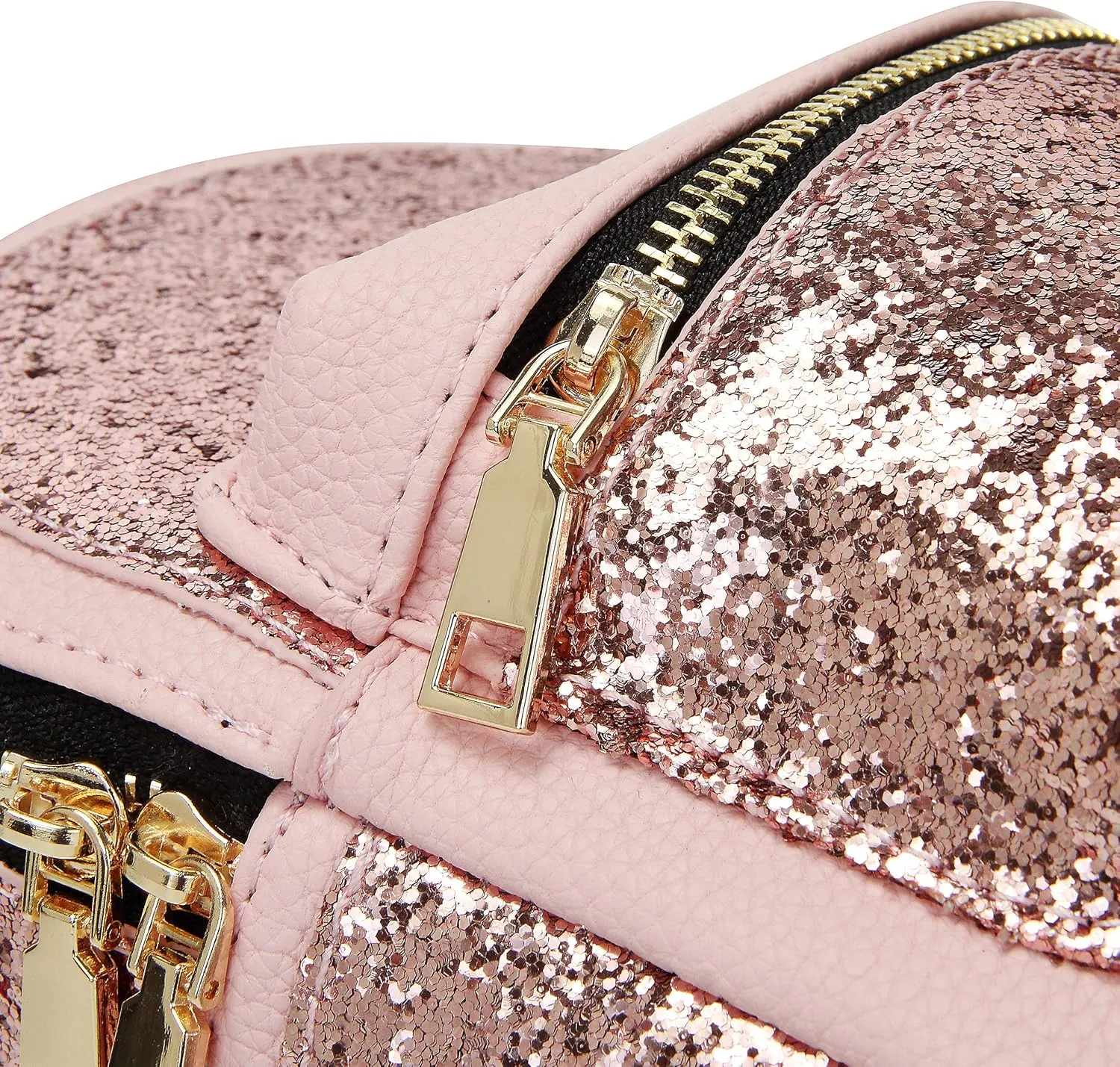 SEALINF Women Girl Bling Mini Backpack Convertible Shoulder Cross Bags Purse