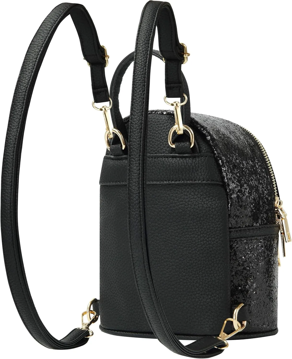 SEALINF Women Girl Bling Mini Backpack Convertible Shoulder Cross Bags Purse