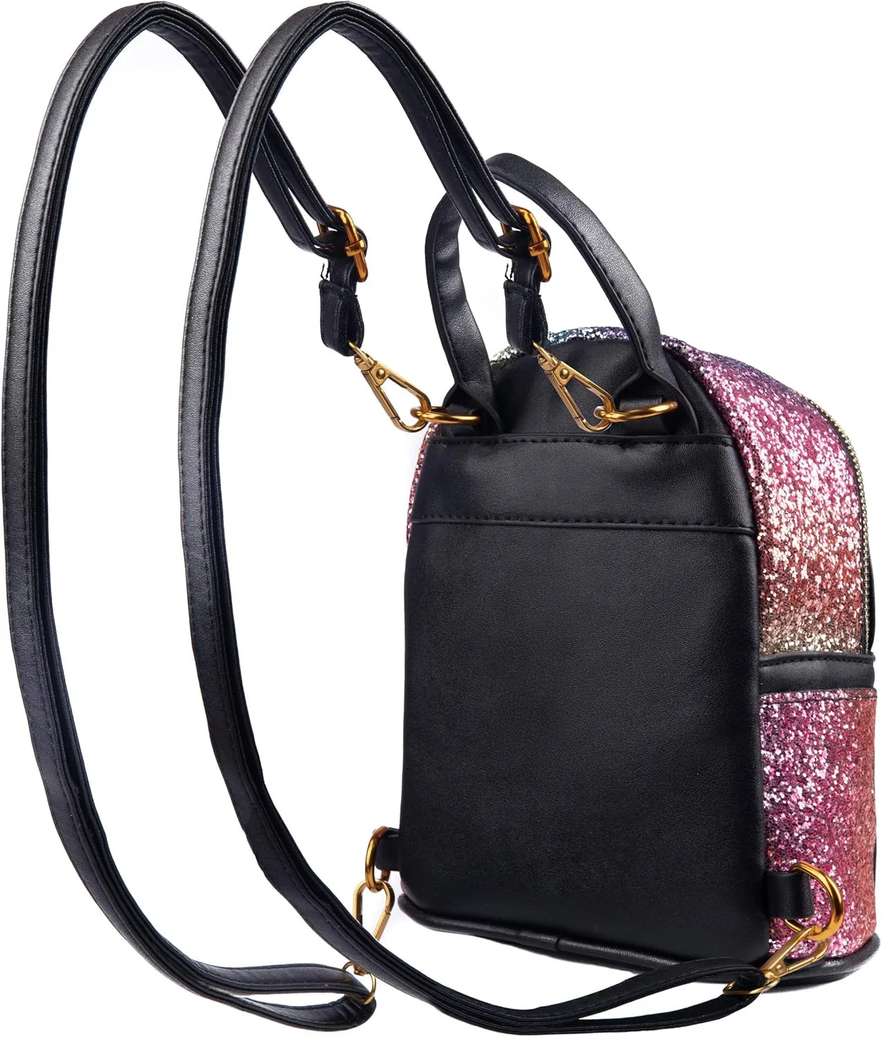 SEALINF Women Girl Bling Mini Backpack Convertible Shoulder Cross Bags Purse