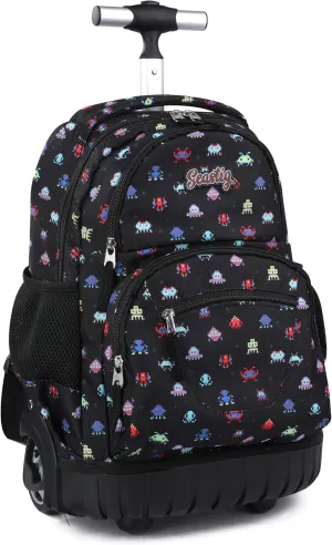 seastig Rolling Backpack 16 Inch Wheeled Backpack Laptop Backpack Carry-on Backpack School College Travel