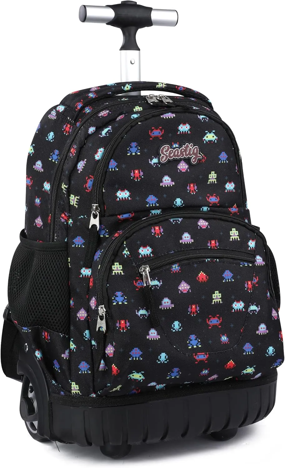 seastig Rolling Backpack 16 Inch Wheeled Backpack Laptop Backpack Carry-on Backpack School College Travel