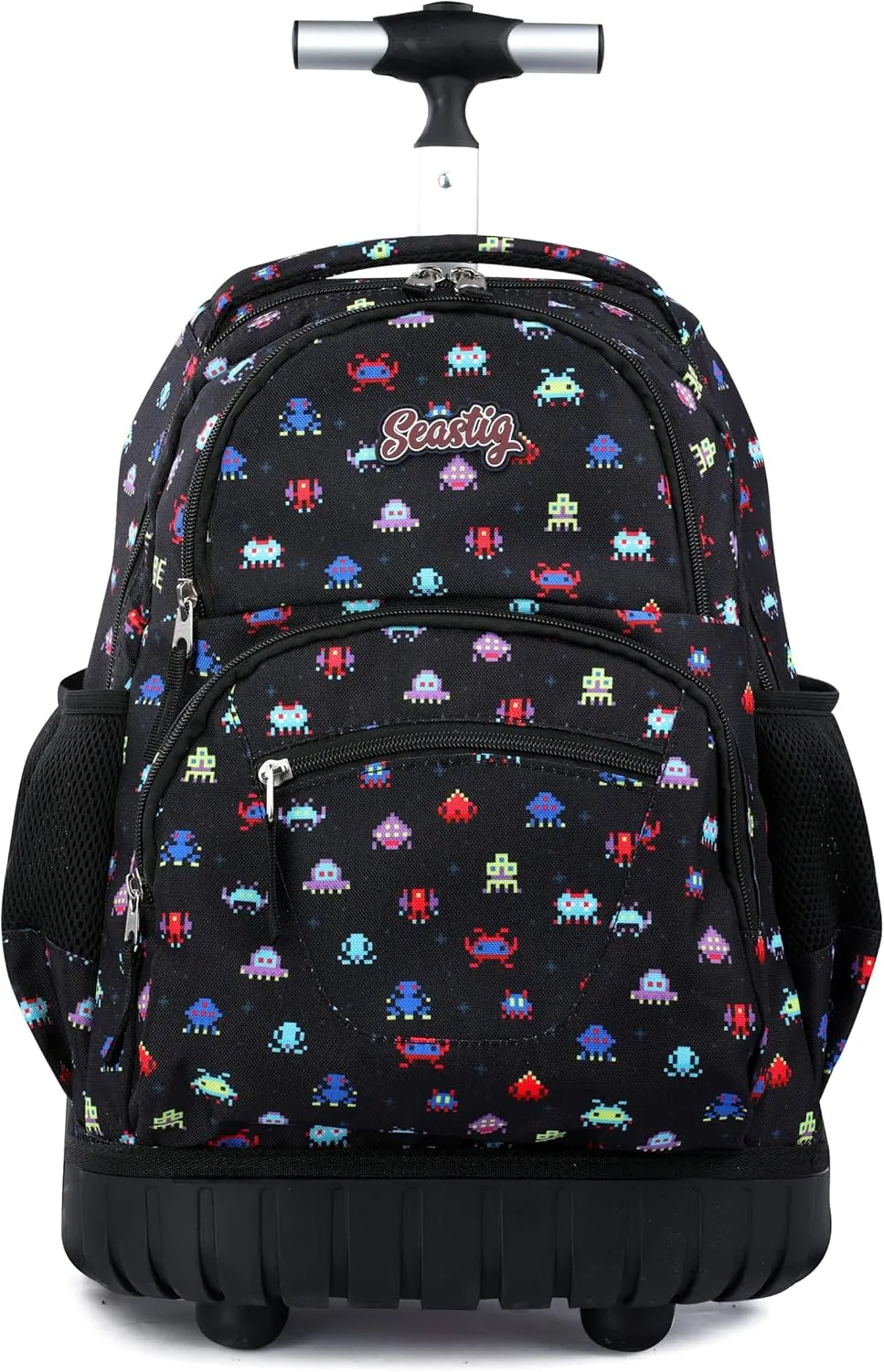 seastig Rolling Backpack 16 Inch Wheeled Backpack Laptop Backpack Carry-on Backpack School College Travel