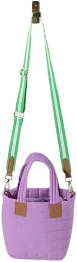 Shiraleah-Chicago Shiraleah Ezra Quilted Nylon Mini Tote Cross-Body, Lilac