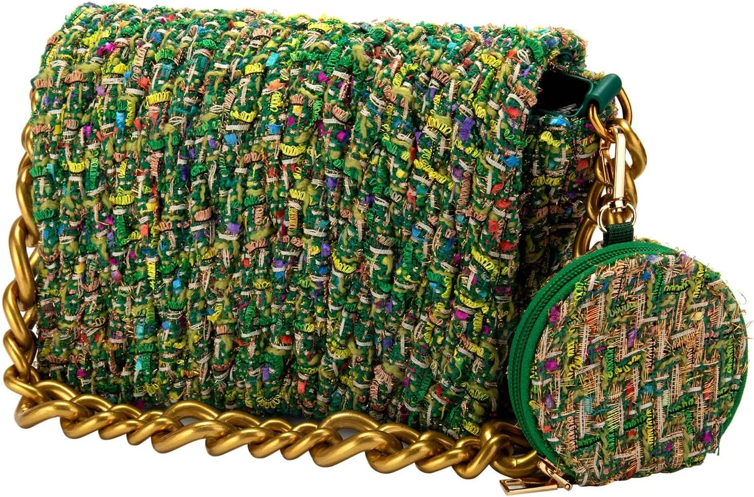 Shoulder Bag Chain Purse for Women - Trendy Crossbody Bags Vintage Underarm Bag Small Purses and Top Handle Handbags
