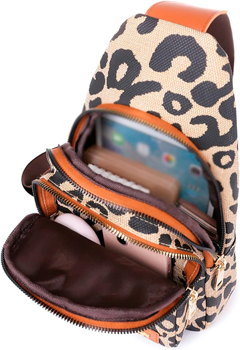 Shoulder Bag for Ladies Women Shoulder Bag Messenger Fashion Chest Can Connect USB Data Cable