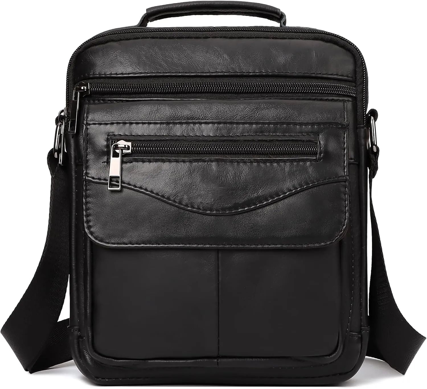 Shoulder Bag for Men Leather Man Purse Messenger Bag Handbag Bag Crossbody Sling Bags for Travel Work Business