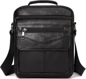 Shoulder Bag for Men Leather Man Purse Messenger Bag Handbag Bag Crossbody Sling Bags for Travel Work Business