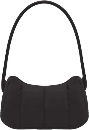 Shoulder Bag for Women Y2K Purse Puffy Nylon Small Shoulder Handbags Rubber Handle Clutch Underarm Purse