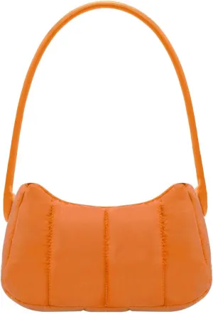Shoulder Bag for Women Y2K Purse Puffy Nylon Small Shoulder Handbags Rubber Handle Clutch Underarm Purse
