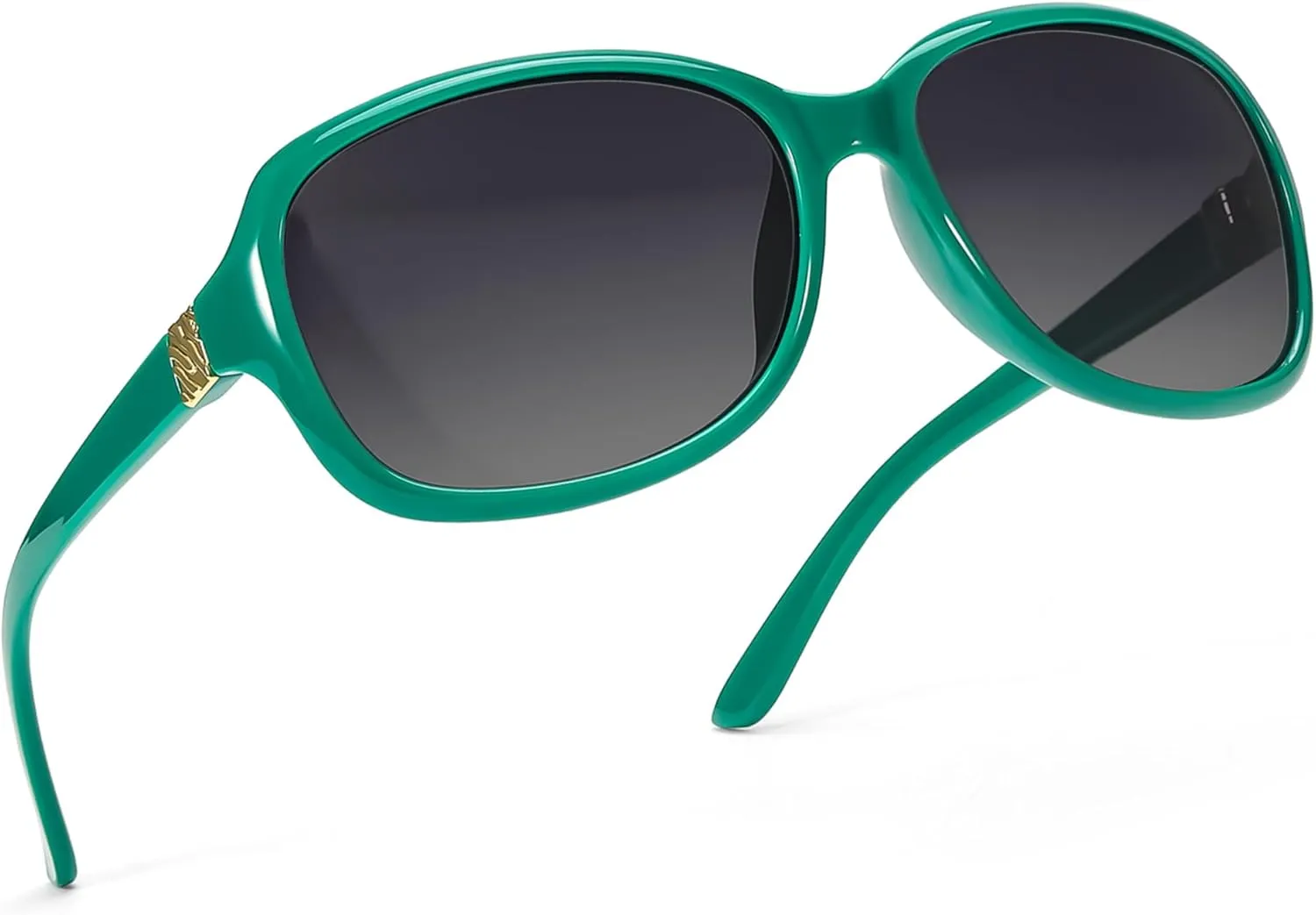 SIPHEW Polarized Sunglasses for Women | Vintage Square Sunglasses w UV400 Protection | Womens Wraparound Shade