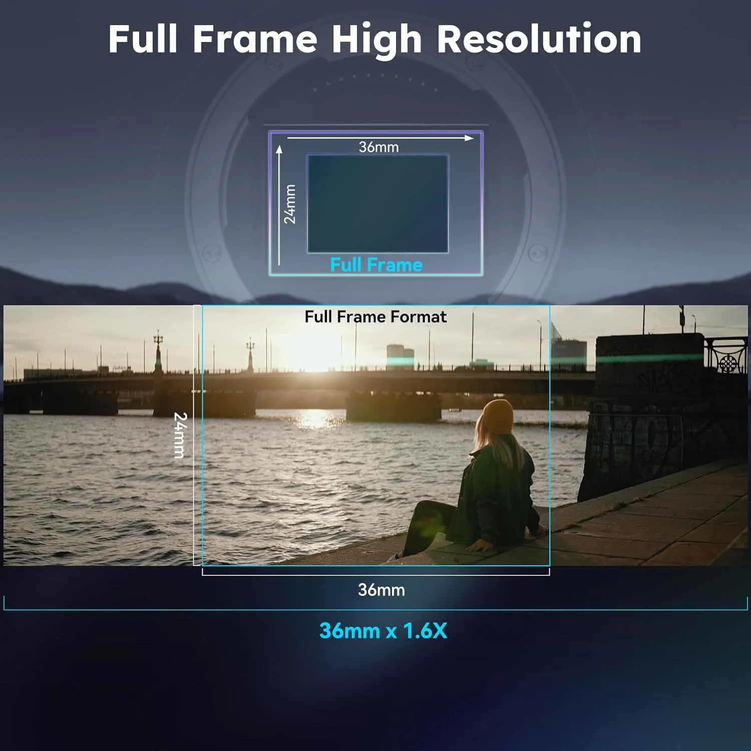 SIRUI 50mm T2.9 1.6X Full-Frame Anamorphic Lens Cinema Lens (RF Mount)