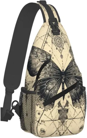 Sling Bag Baseball Vintage Sport Hiking Daypack Crossbody Shoulder Backpack Travel Chest Pack for Men Women
