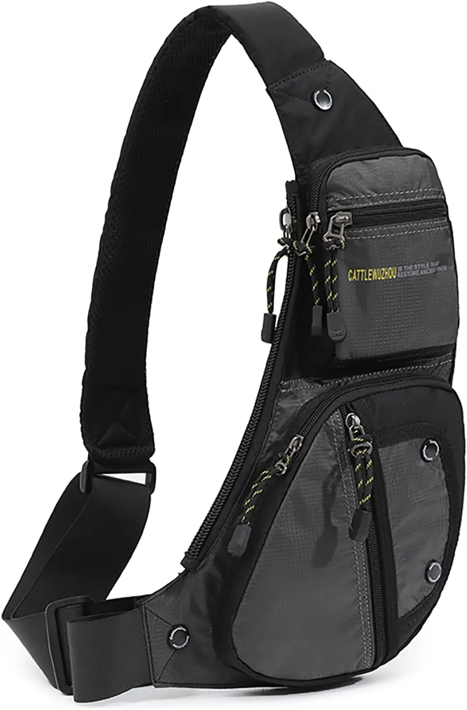 Sling Bag Chest Shoulder Backpack Crossbody Bags Casual Daypack for Men,Multipurpose Cross Body Chest Bag