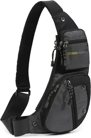 Sling Bag Chest Shoulder Backpack Crossbody Bags Casual Daypack for Men,Multipurpose Cross Body Chest Bag