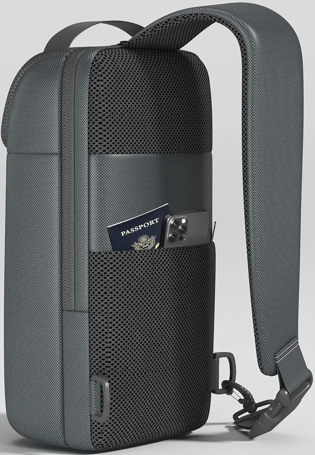 Sling Bag Crossbody Backpack Compact EDC Daypack for Men Minimalist Chest Shoulder bag 11 inch iPad Pro M4/ iPad Air M2