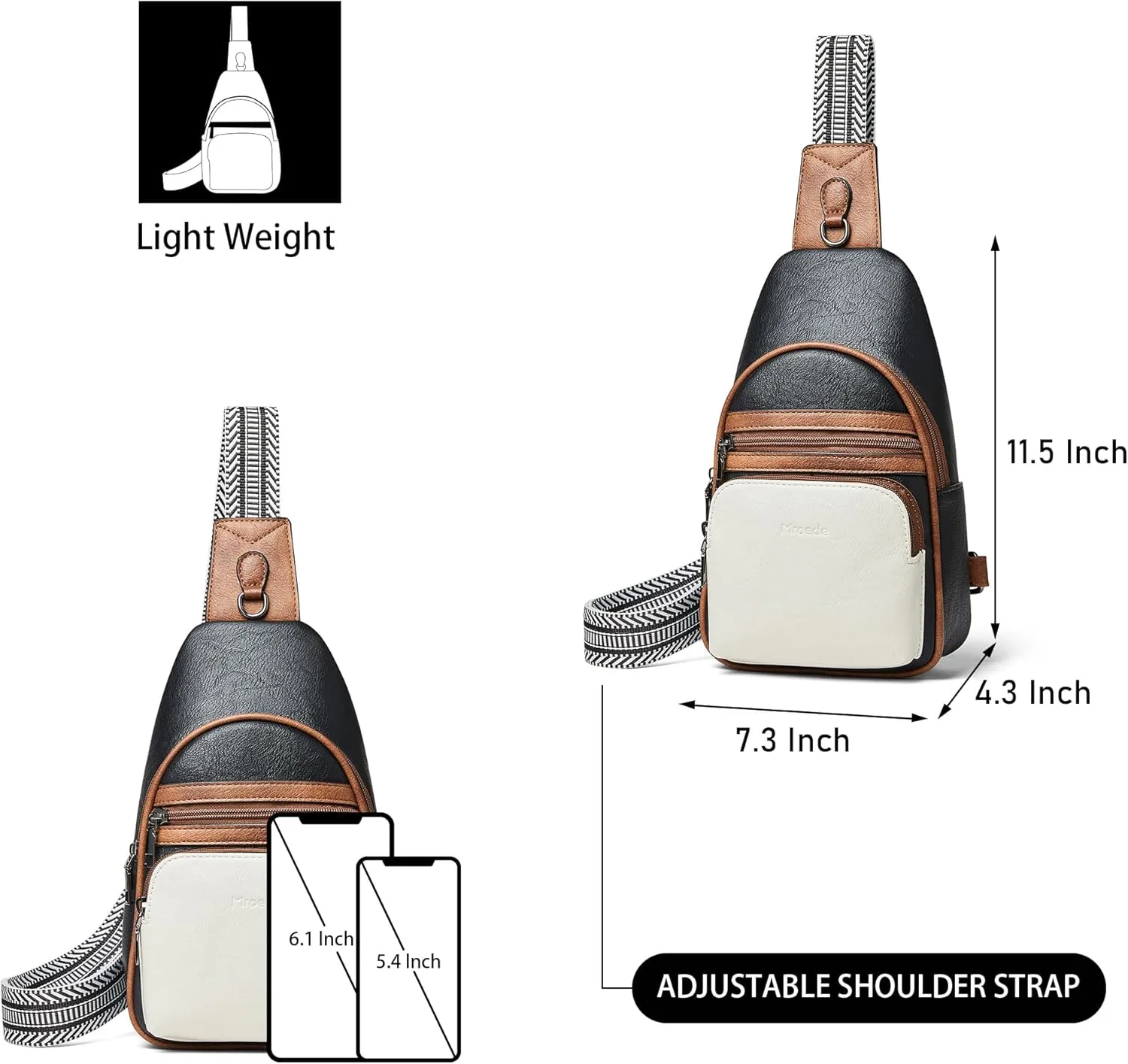 Sling Bag Crossbody Bags for Women Fanny Packs Purse Backpack Casual Daypacks for Travel Work Shopping