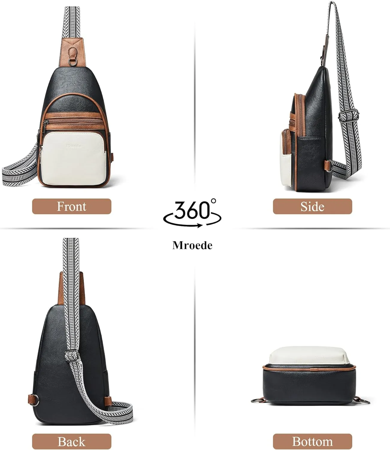 Sling Bag Crossbody Bags for Women Fanny Packs Purse Backpack Casual Daypacks for Travel Work Shopping