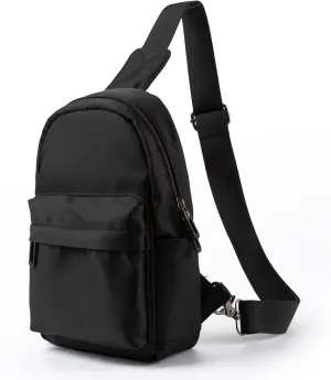 Sling Bag for Men Crossbody Side Bags Man Sling Backpack Black Small Anti theft Bag Pack for Hiking Travel Daily