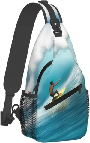 Sling Bag for Women Men Crossbody Shoulder Bag Surfing Chest Bag Small Sling Backpack Daypack Fanny Packs