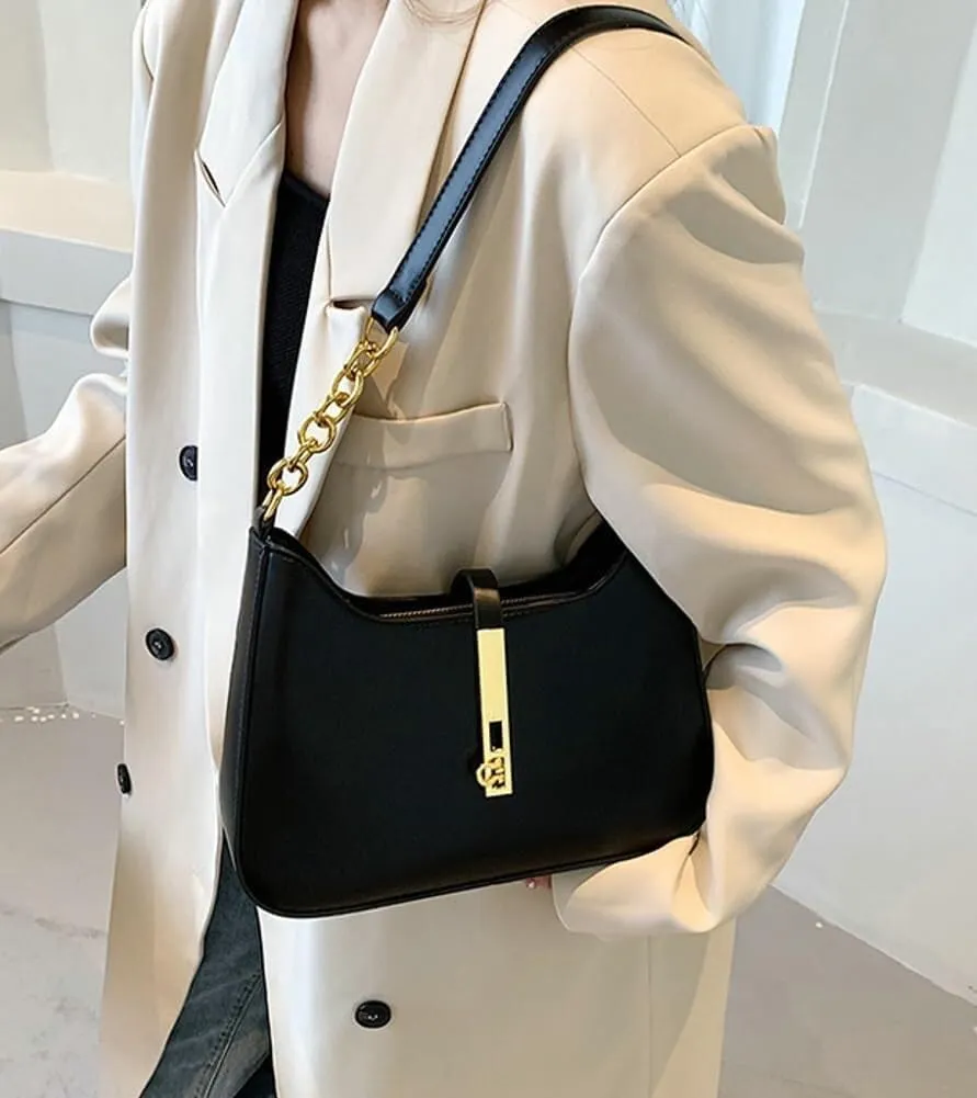 Small 2025 Fashion Hobo Tote Casual Shoulder Vegan Leather Top-Handle Satchel Handbag Purse for Women's Daily Style