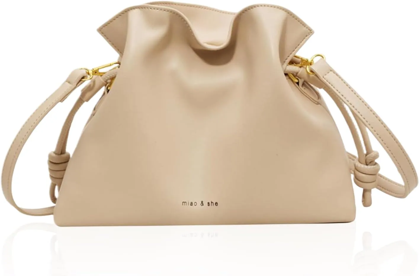 Small Bucket Bag for Women, Boston Crossbody Bag Soft Leather Shoulder Handbags Hobo Purse for Daily and Work