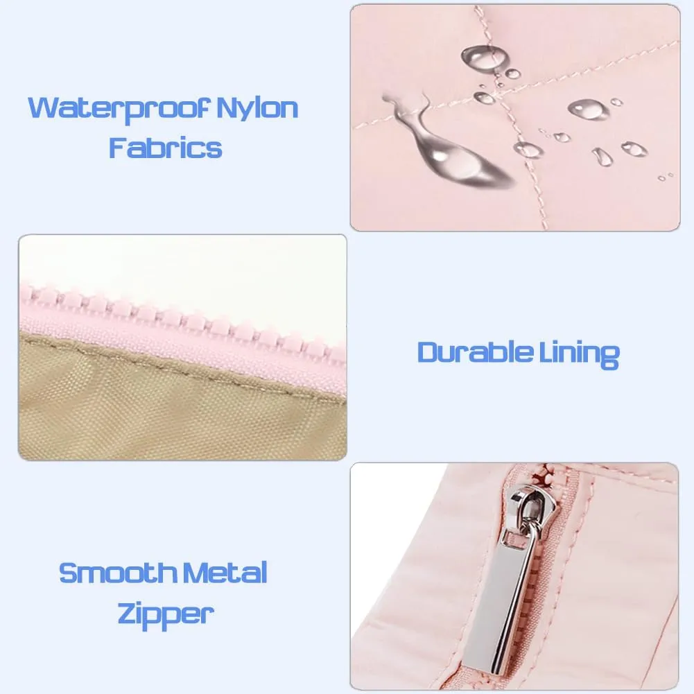 Small Crescent Puffer Purse Shoulder Bag for Women Nylon Quilted Purses Bag Adjustable Shoulder Strap Puffy bag