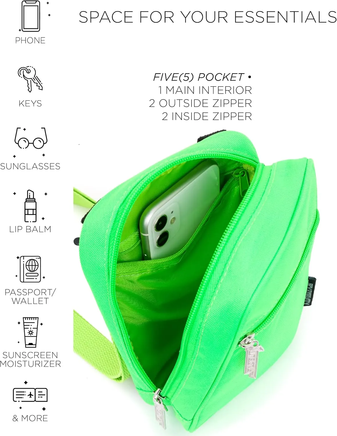 Small Crossbody Bag for Men & Women - Over the Shoulder Bag Sling Checkered Crossbody Bags Festival Concert Bag