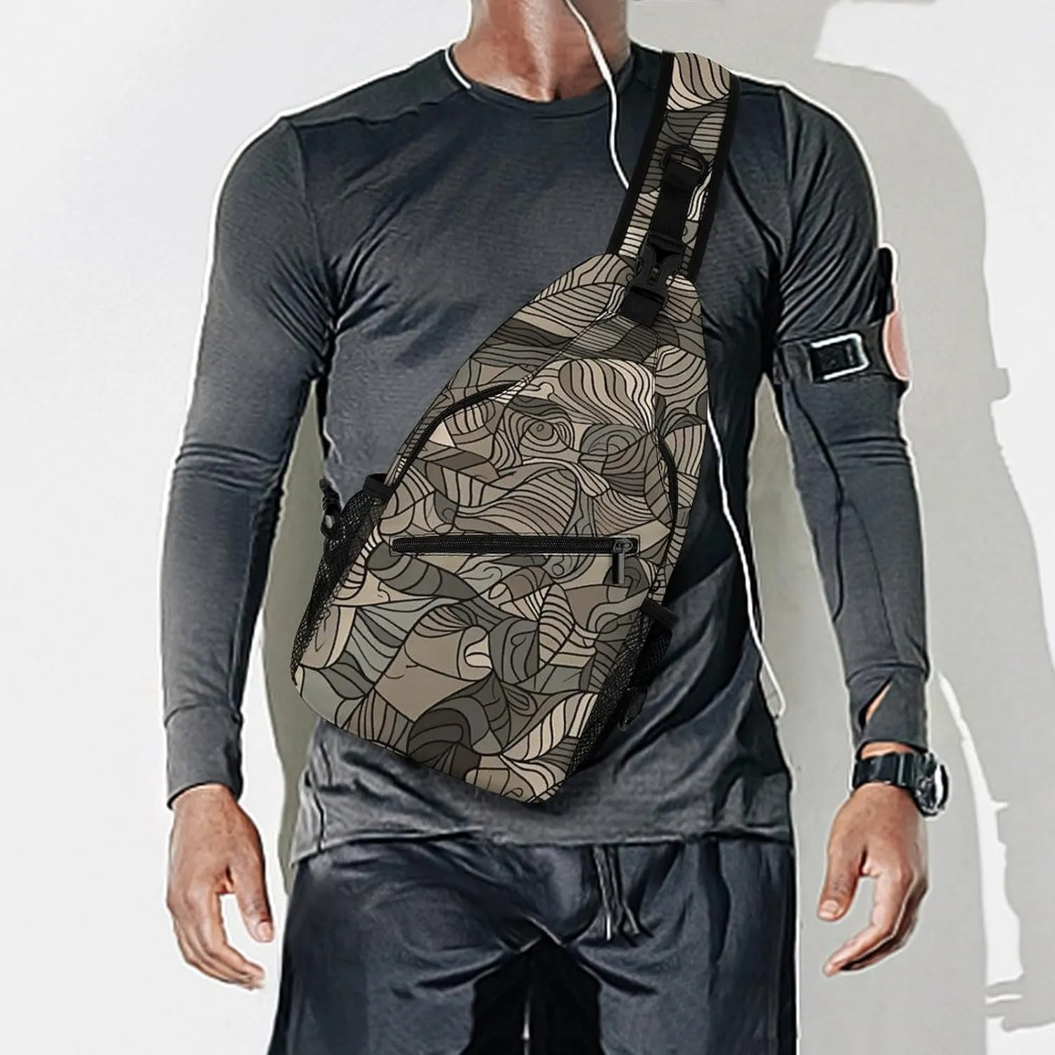 Small Crossbody Sling Backpack Flag of Venezuela Chest Bags for Traveling Chest Fashion Shoulder Bag